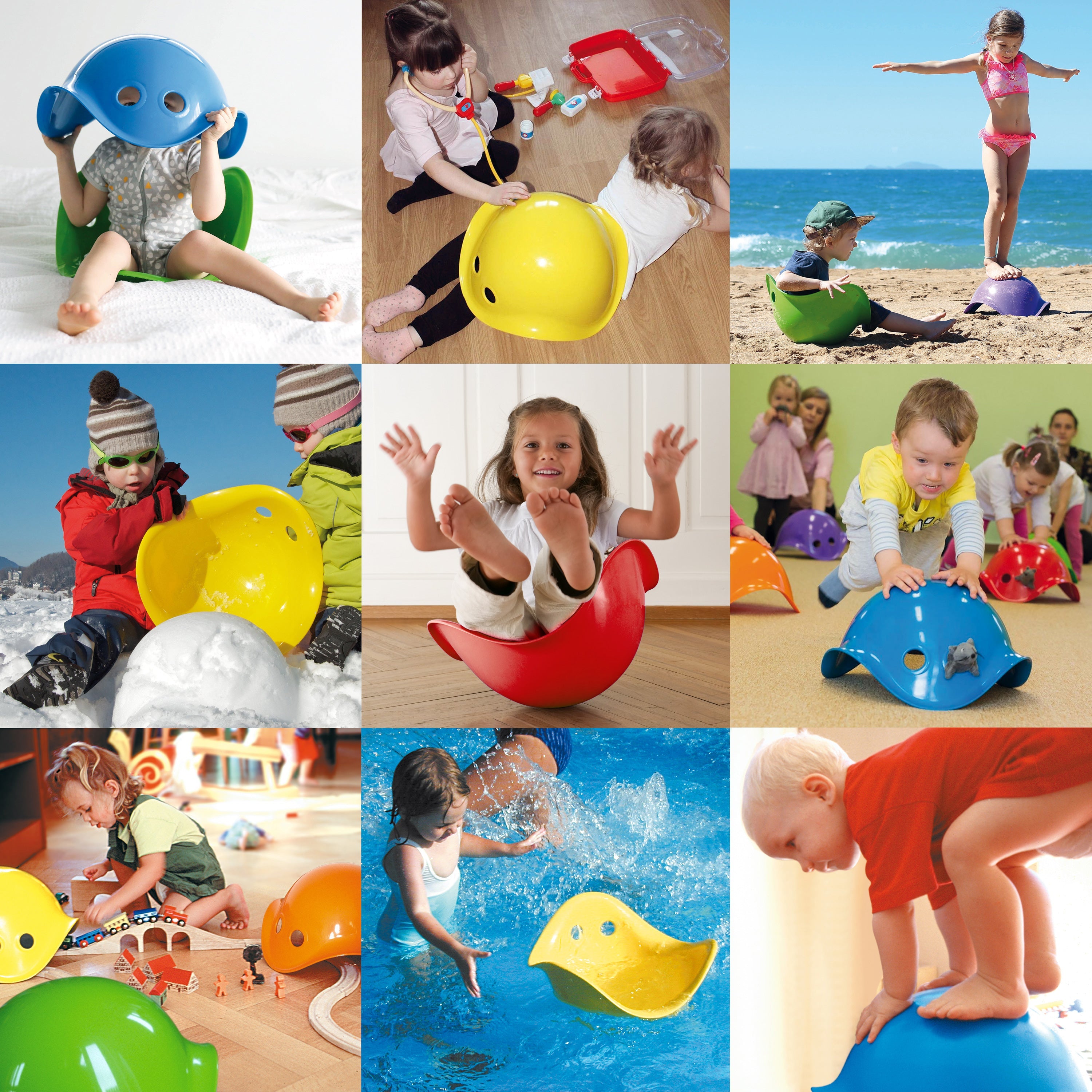 MOLUK Bilibo Red - Rocking & Spinning Toy