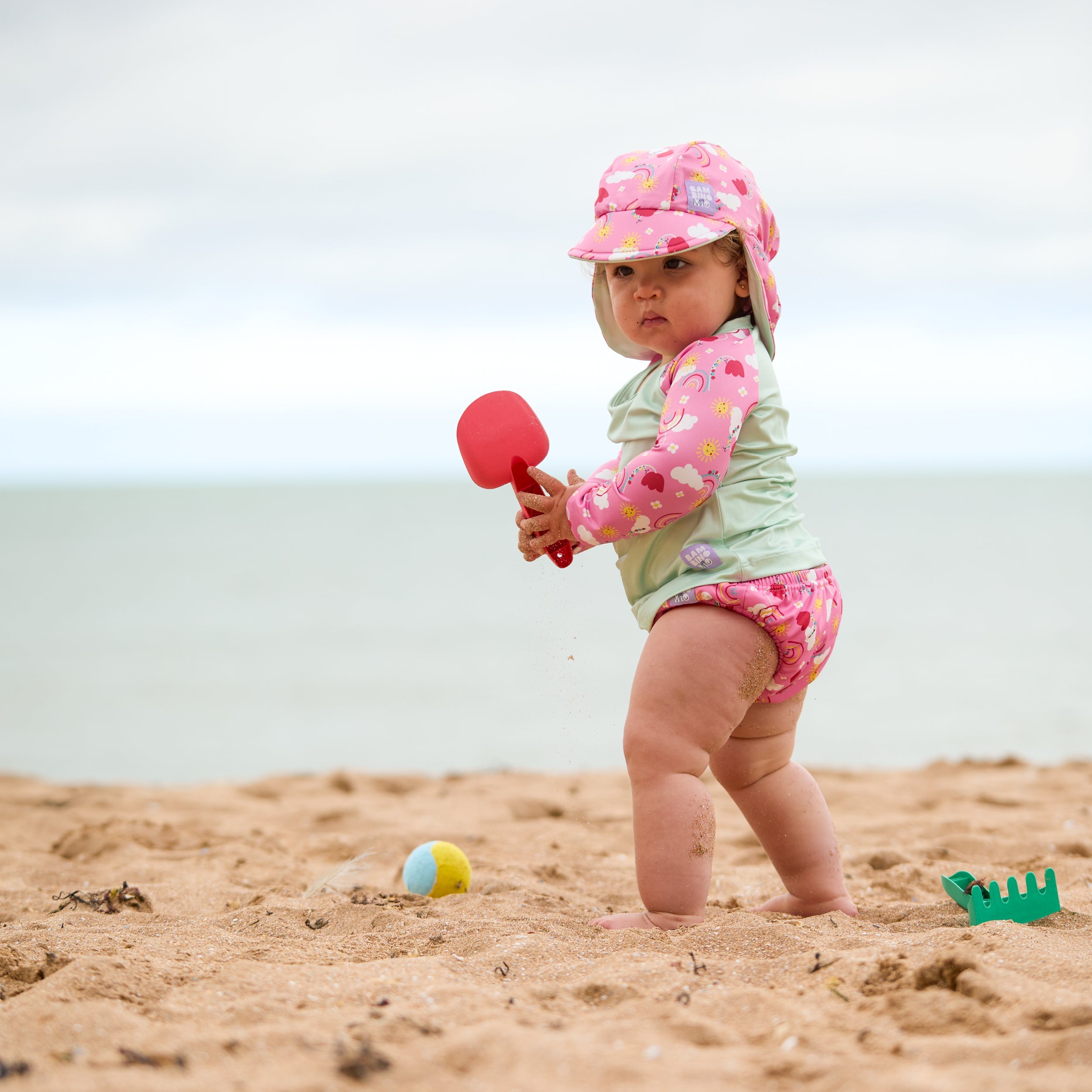 Bambino Mio UPF 40+ Soft and Gentle Protective Swim Rash Vest - Happy Days