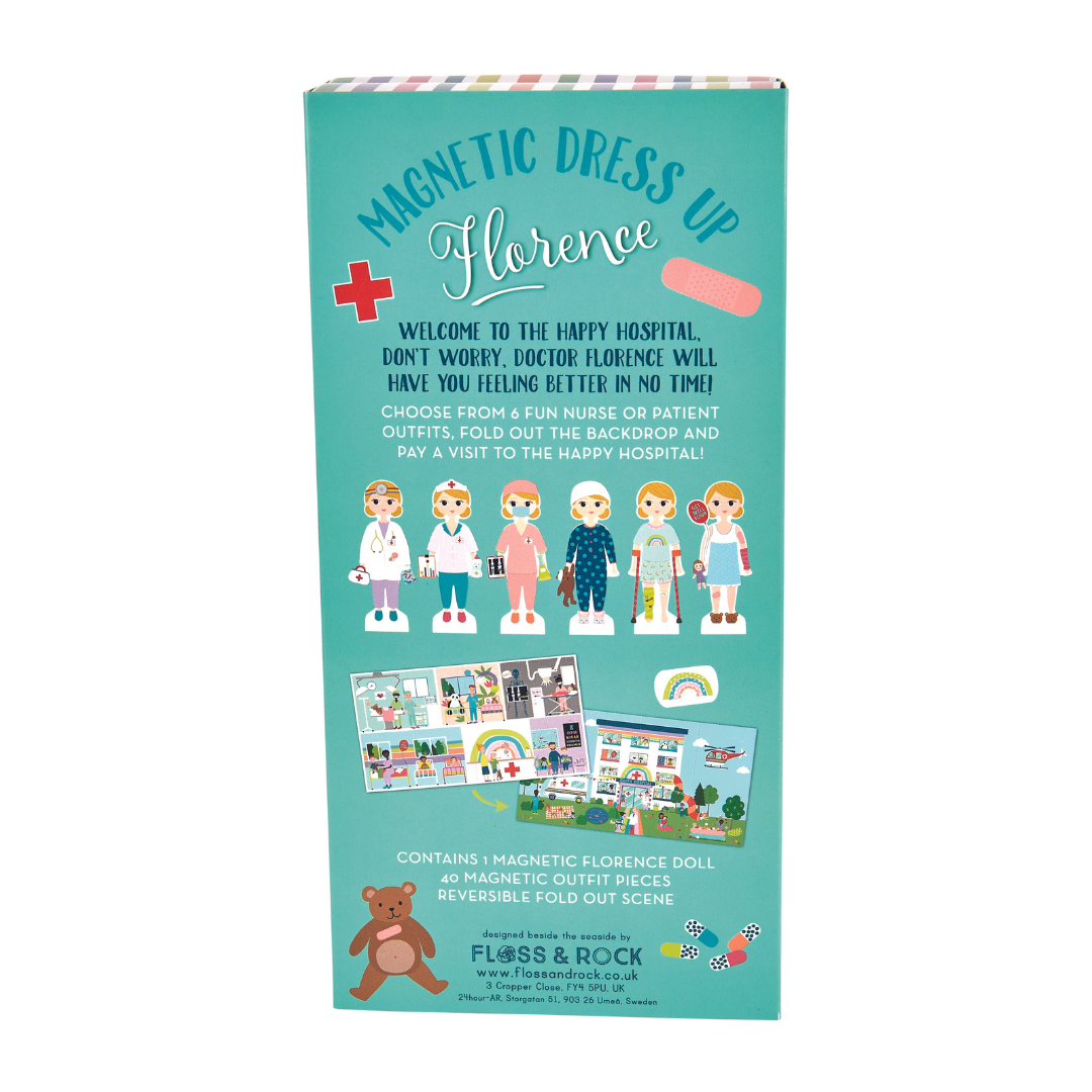 Wooden Magnetic Dress Up Doll - Hospital - Florence