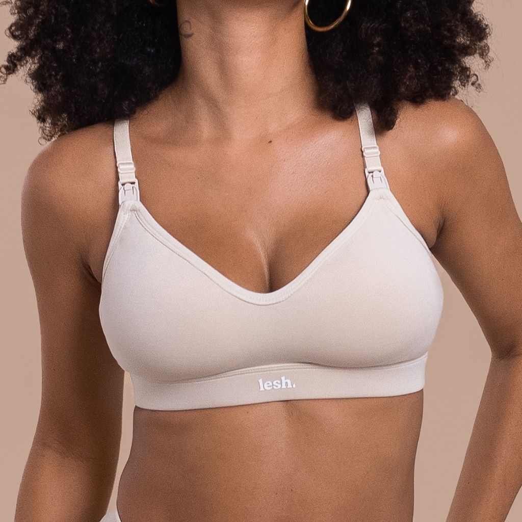 LESH - Anywhere Leakproof Nursing Bra - Black / Pink / Beige