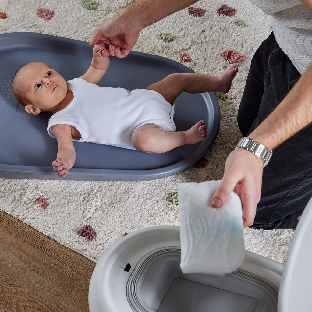 Shnuggle Eco-Touch Nappy Bin - White