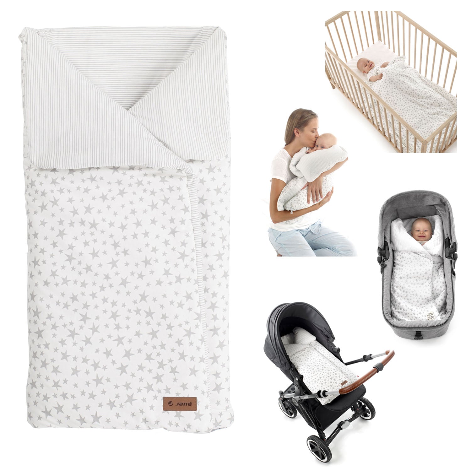 Jane Mims 4 in 1 Cot Blanket Shawl