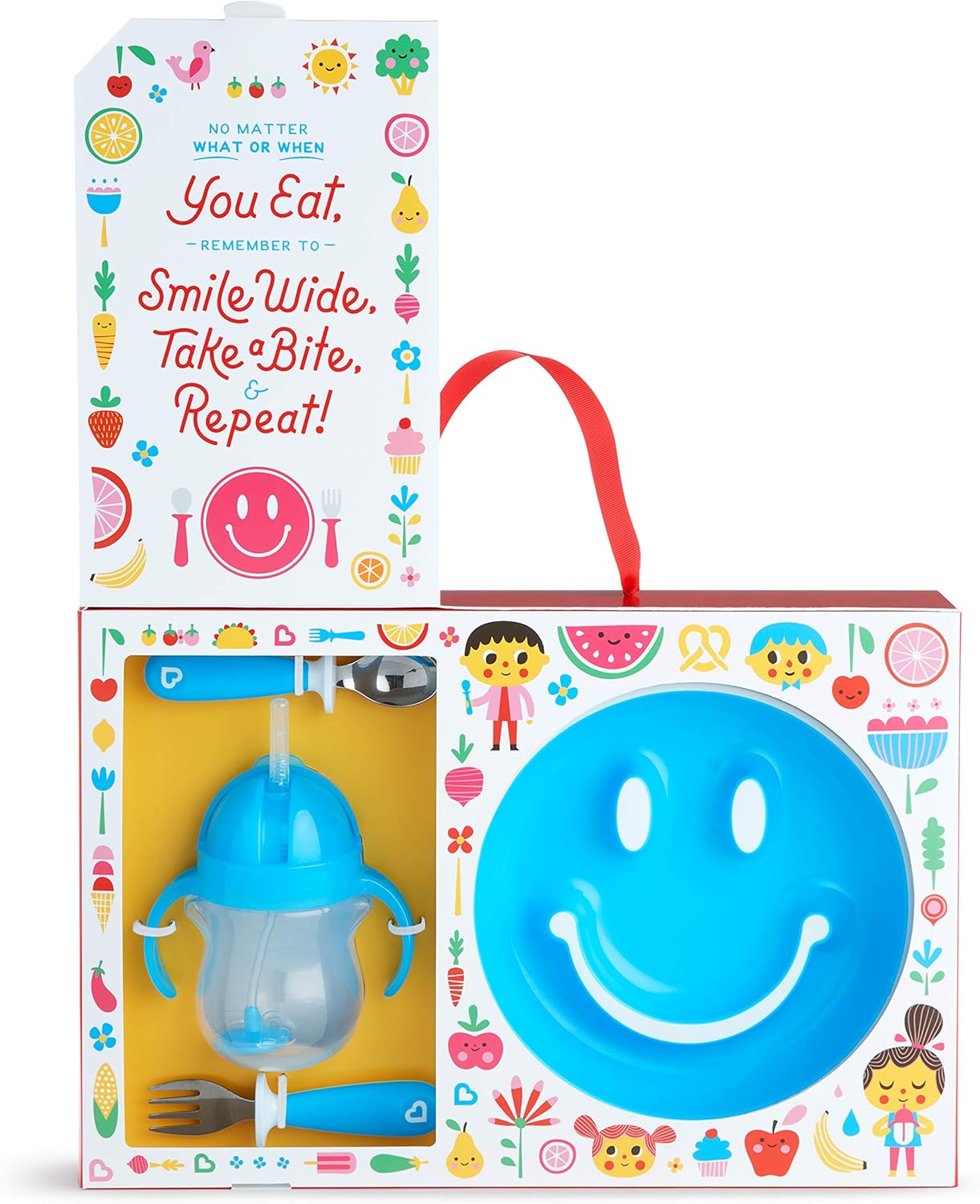 Munchkin Be Happy Toddler Dining Set - Blue