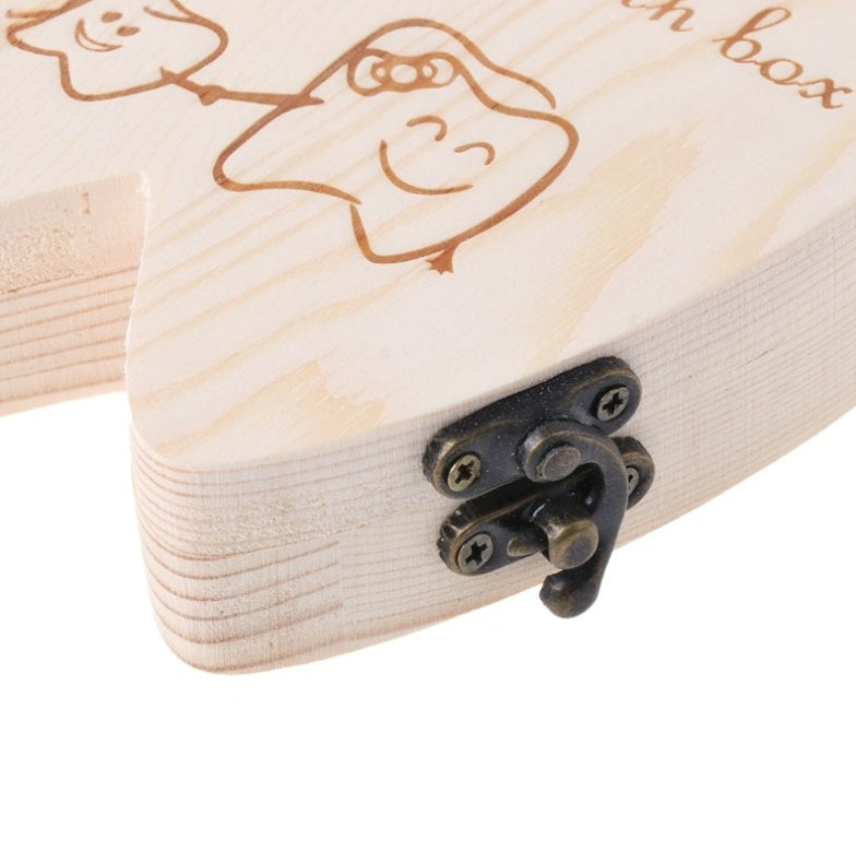 Wooden Baby Tooth Box