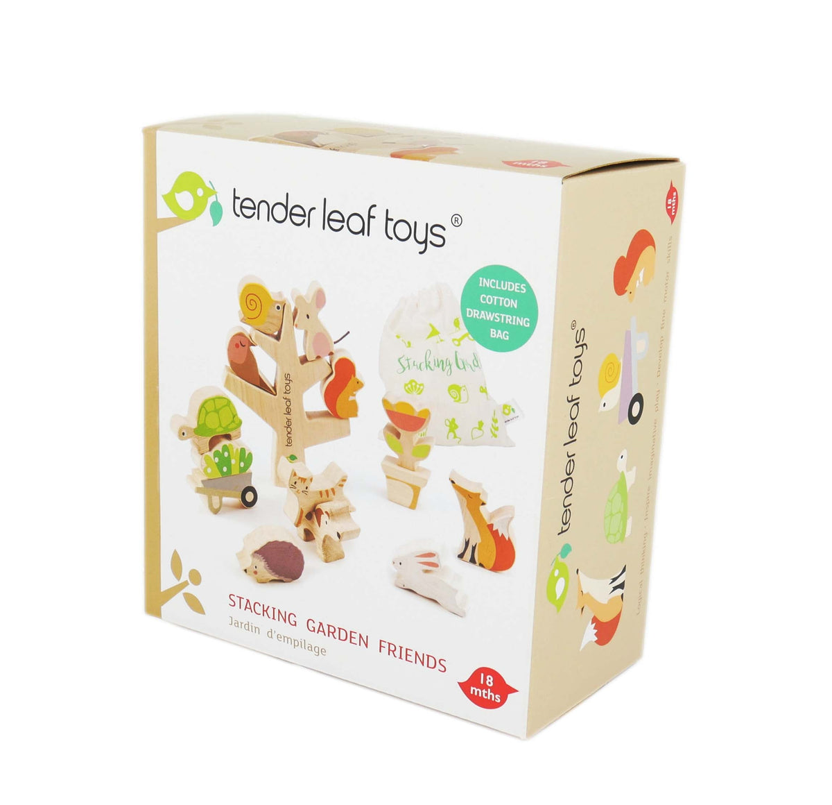 Wooden Stacking Garden Friends Game