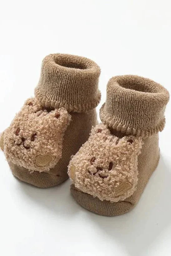 Cozy Crew Club - Boucle Teddy Slipper Socks For Little Feet
