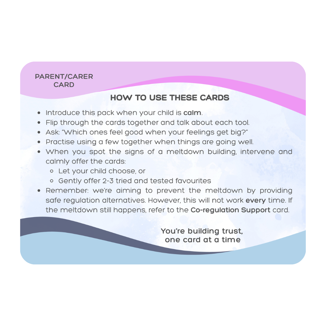 My Calm Cards - A Toolkit for Big Feelings & Meltdown Support