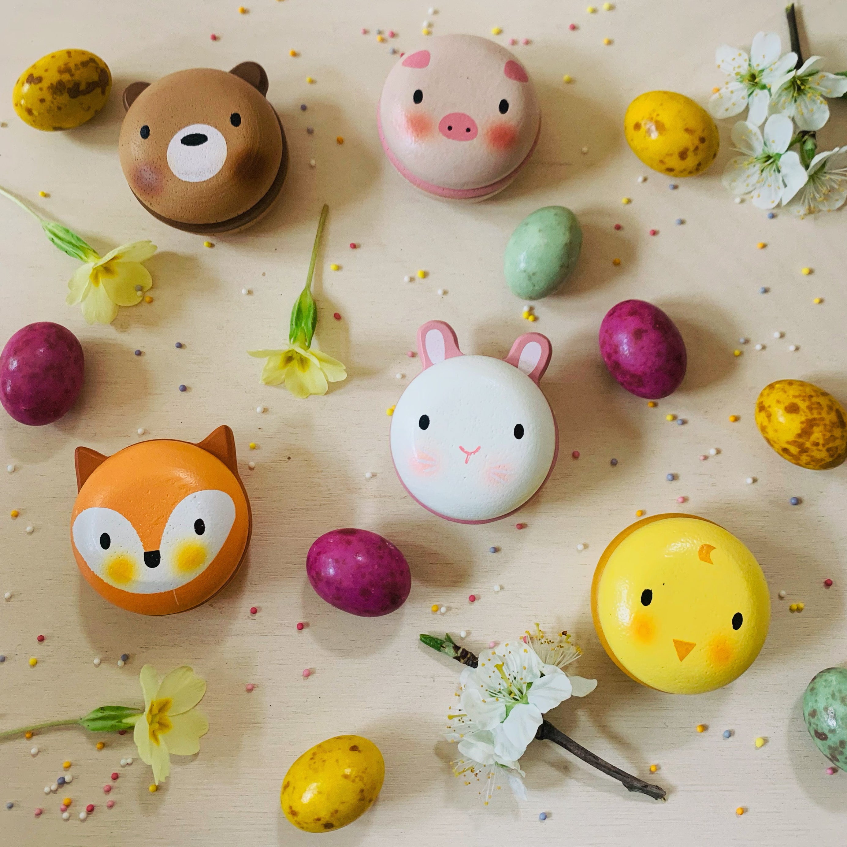 Tender Leaf Toys Wooden Animal Macarons