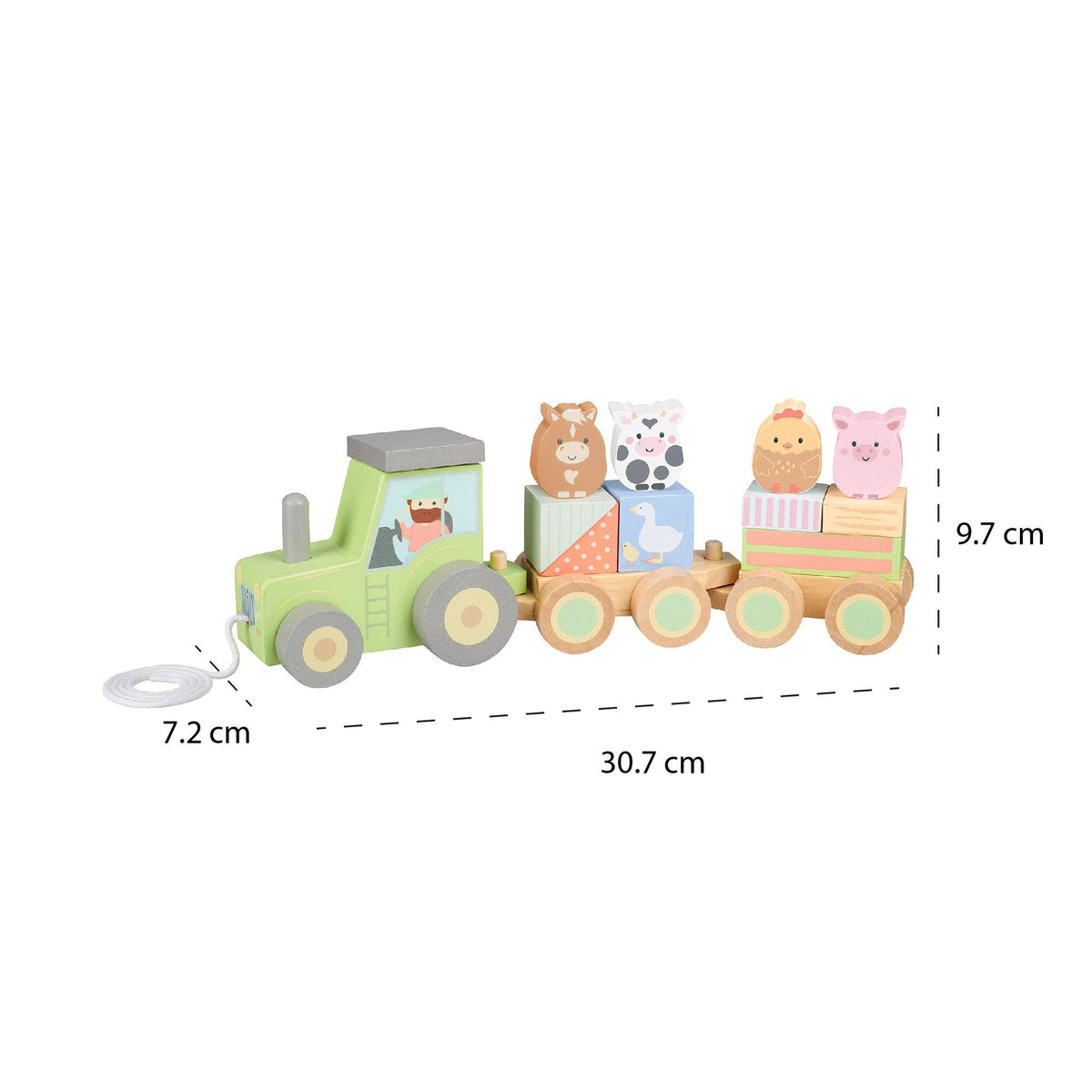 Orange Tree Toys - Farmyard Animal Puzzle Tractor