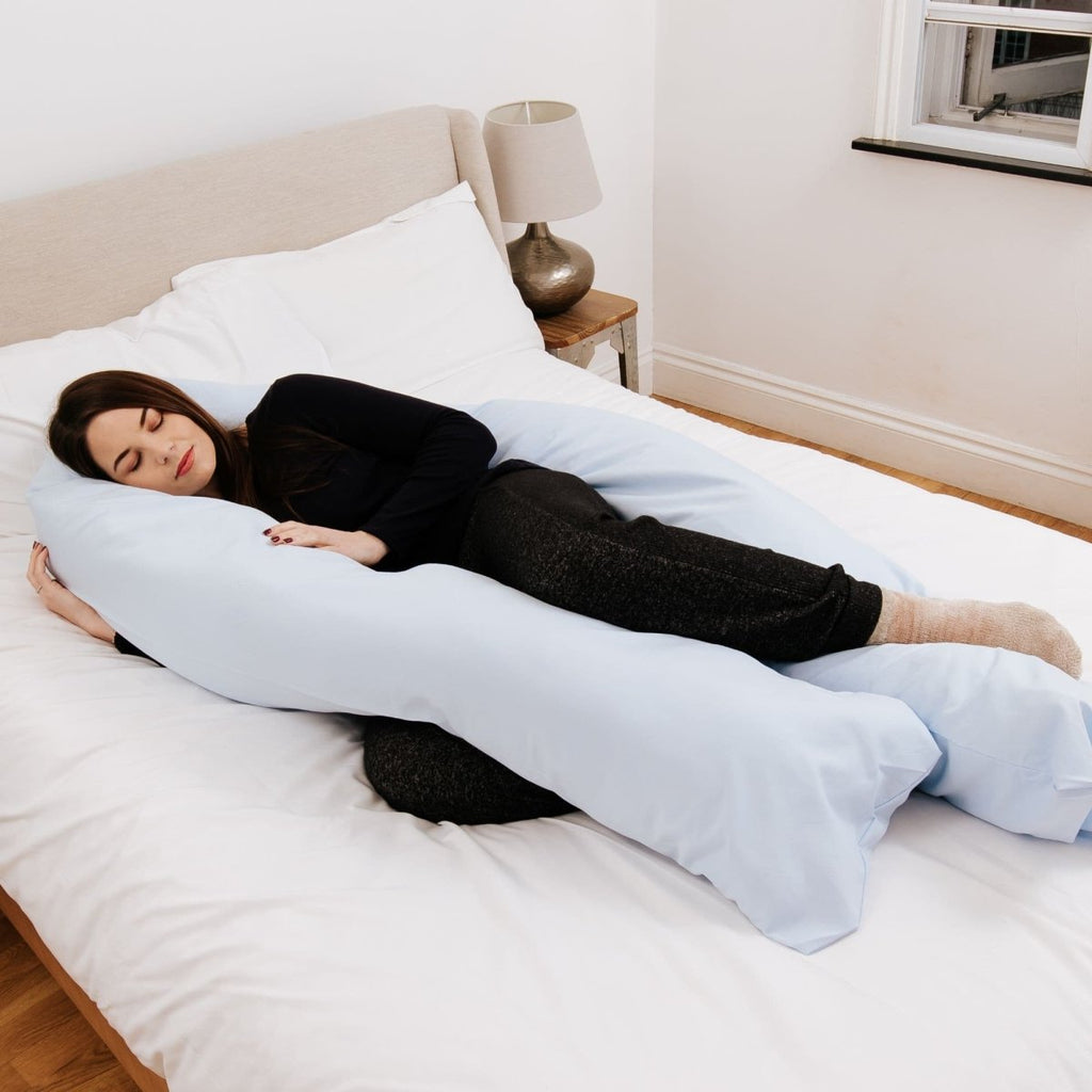 9 Foot Maternity Pillow And Case - Light Blue - Baby&More