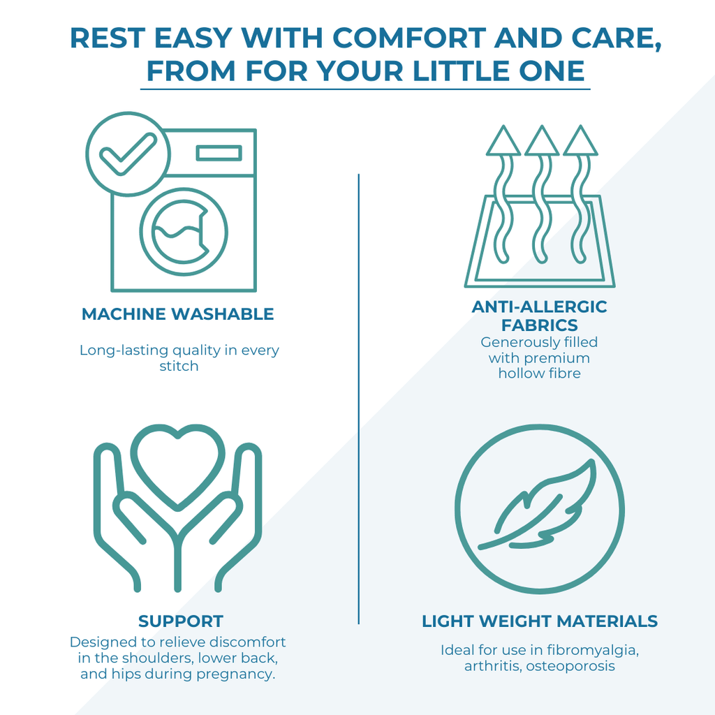 9 Ft Maternity Pillow And Case - Cream - Baby&More