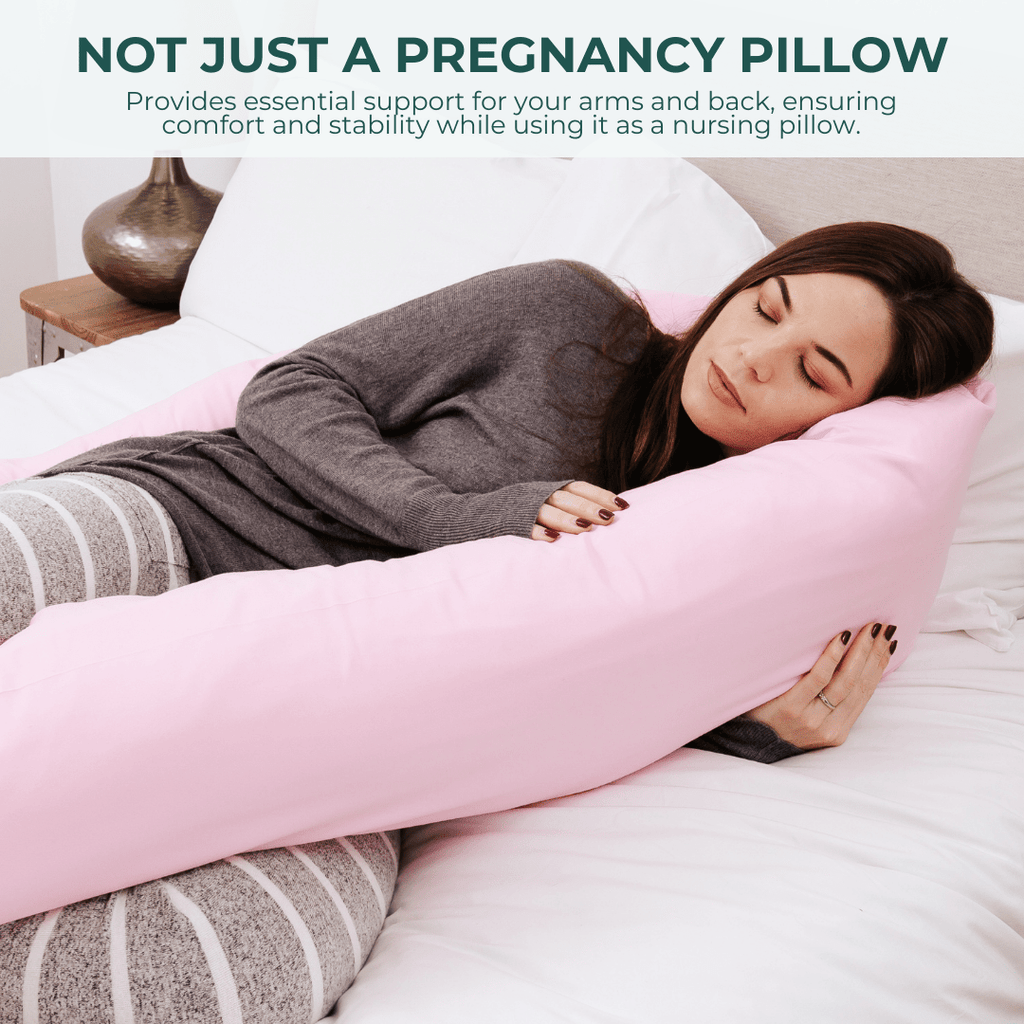 12 Ft Maternity Pillow And Case - Yellow