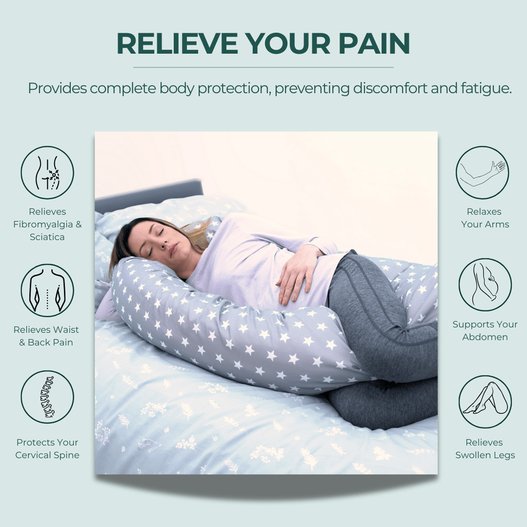 9 Ft Maternity Pillow And Case - Light Pink - Baby&More