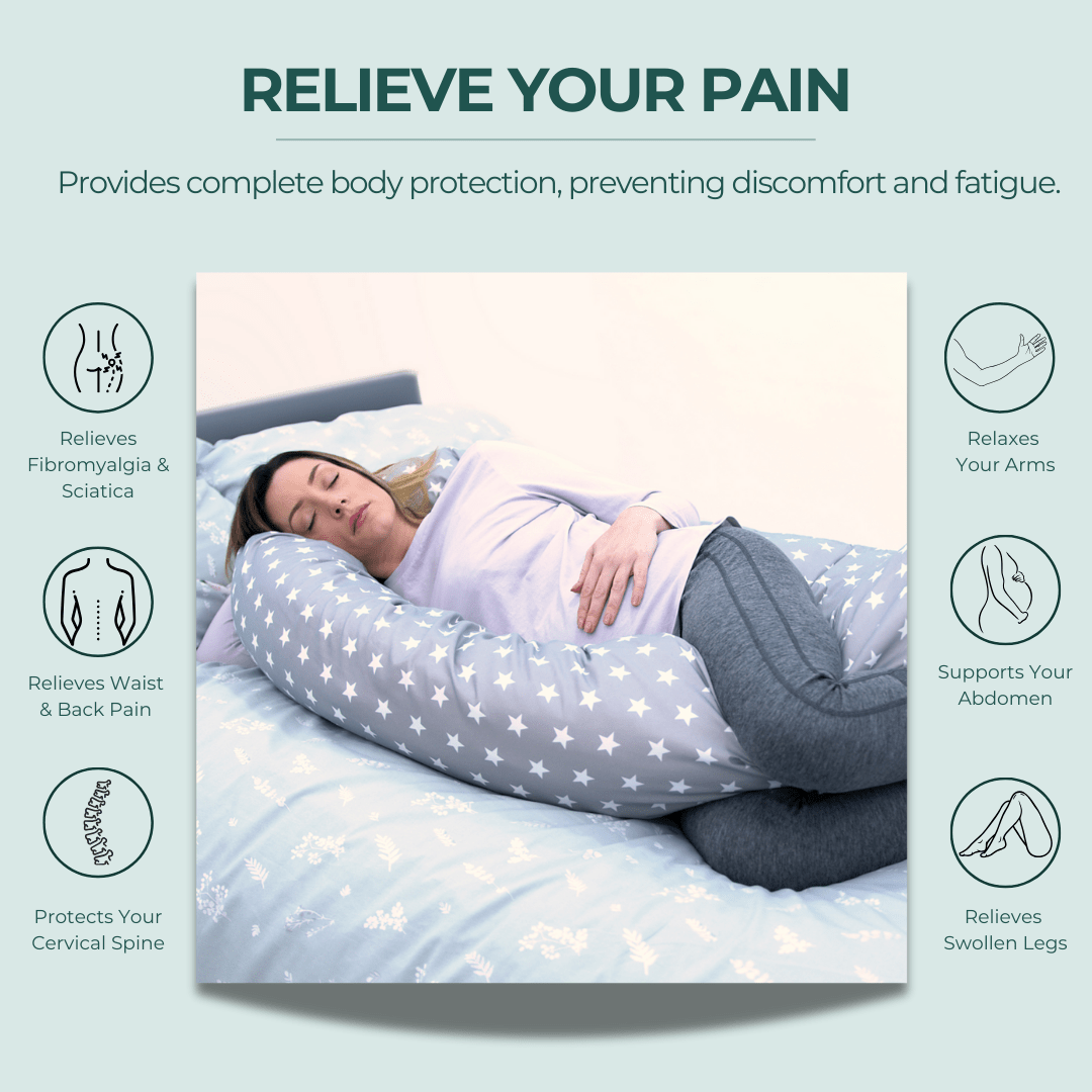 9 Ft Maternity Pillow And Case - Light Pink - Baby&More