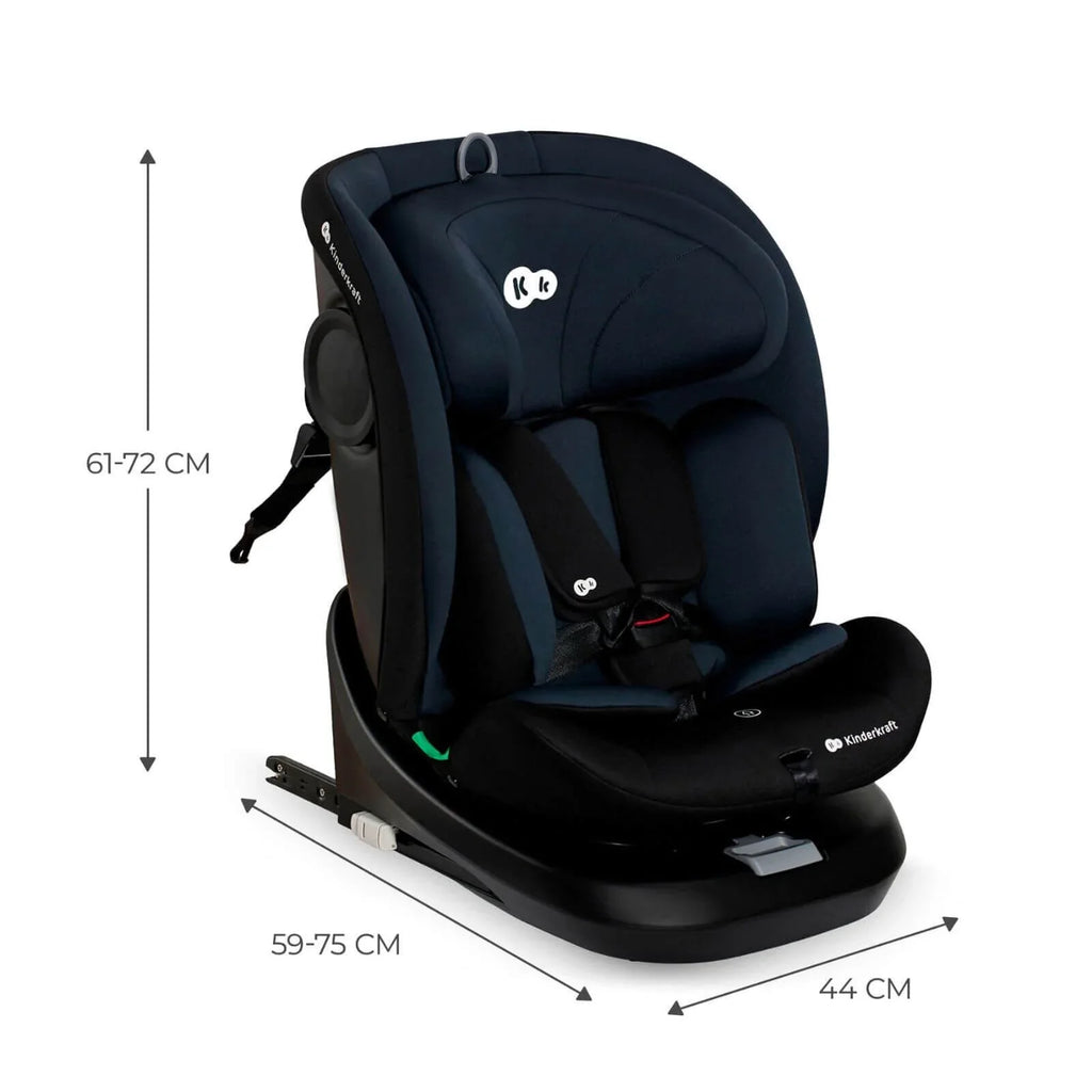 Kinderkraft i-Grow i-Size Car Seat Group 0+/1/2/3 (Birth to 12 Years) - Black