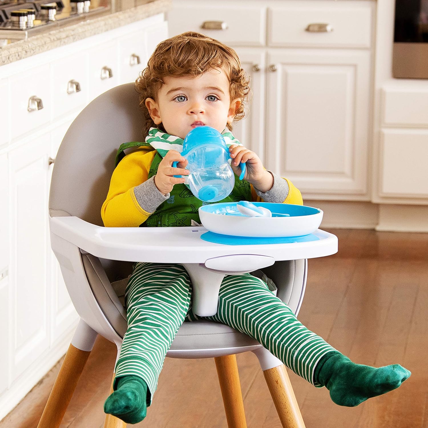 Munchkin Be Happy Toddler Dining Set - Blue