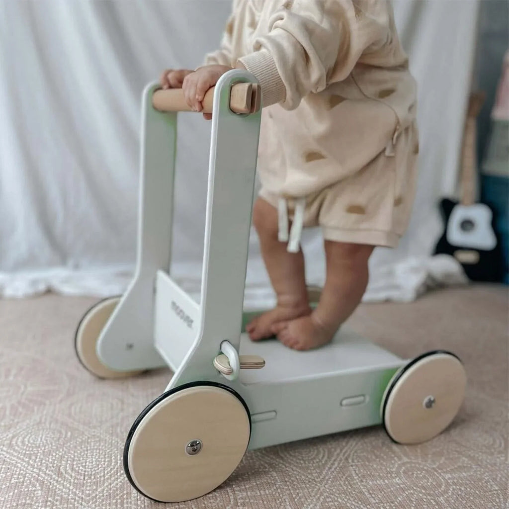 Wooden Moover Baby Walker - Sage Green