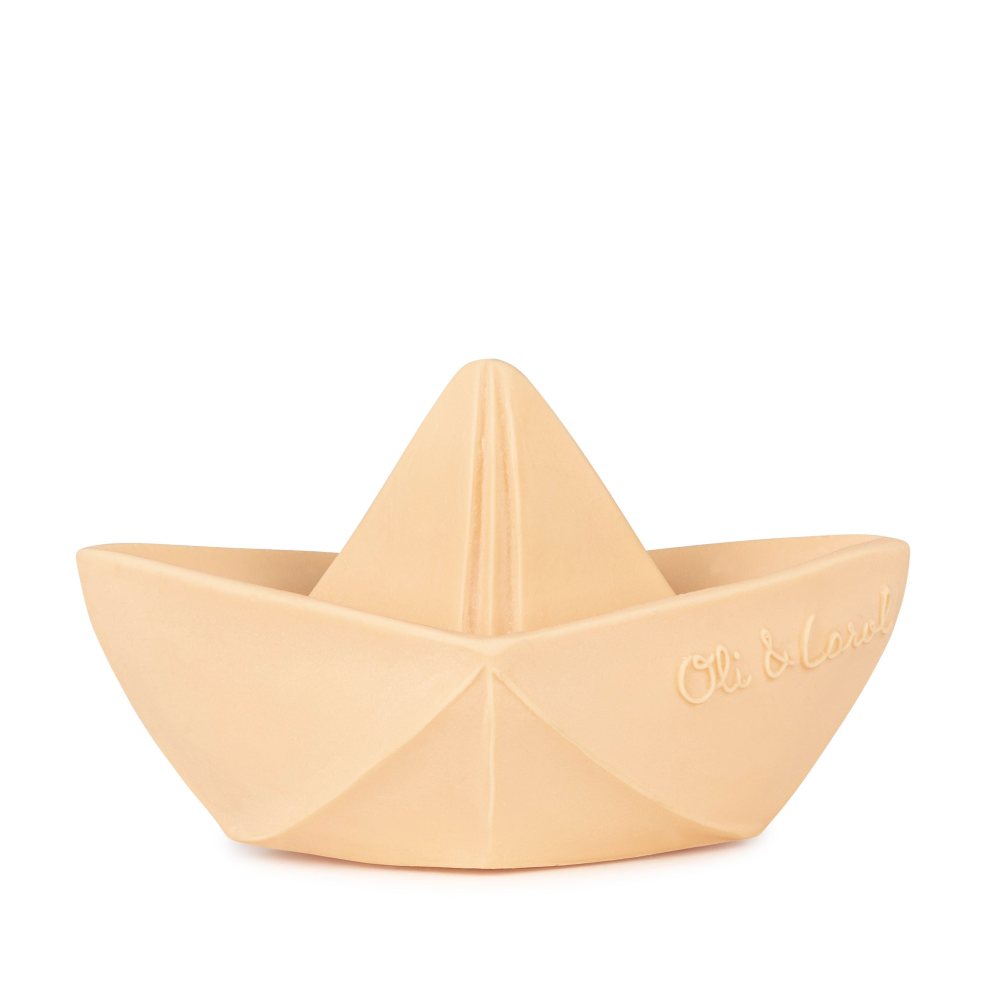 Oli & Carol Origami Boat - Nude - Bath Toy / Teether
