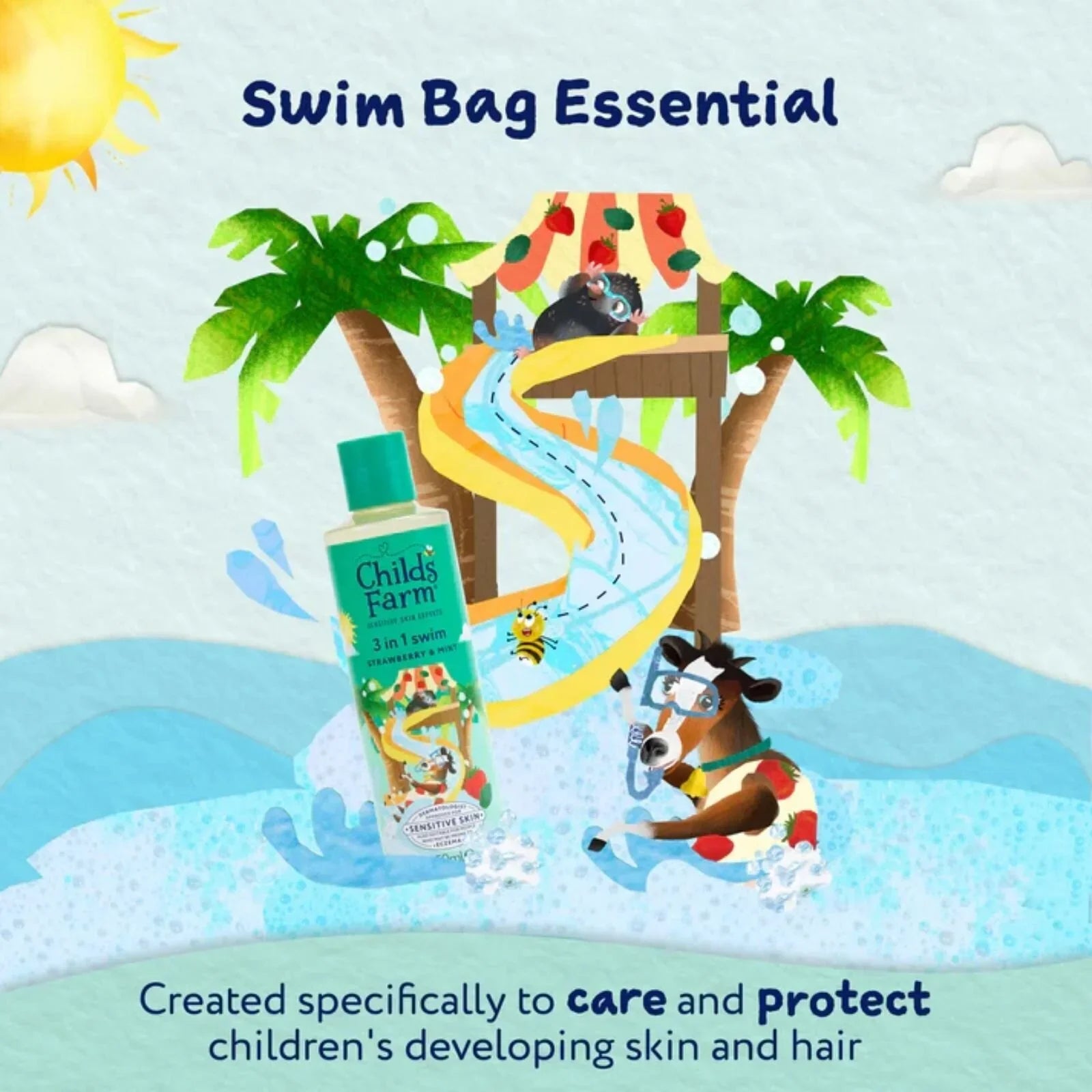 Childs Farm 3-in-1 Swim - Strawberry & Mint - 250ml