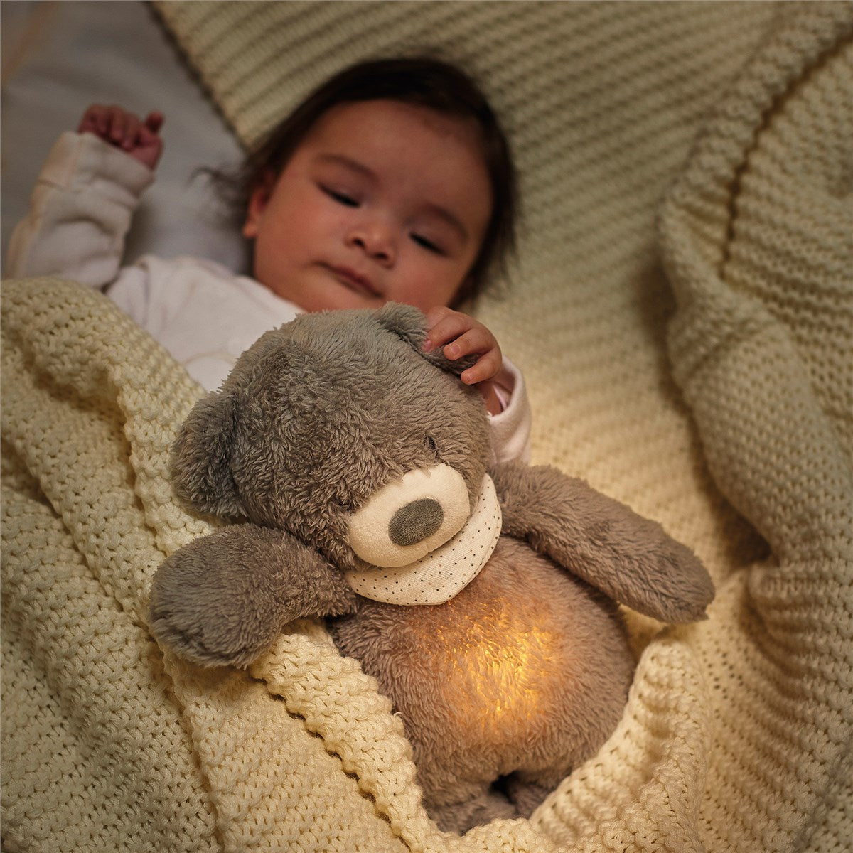 Nattou Sleepy Bear Cuddly Nightlight Sleep Aid