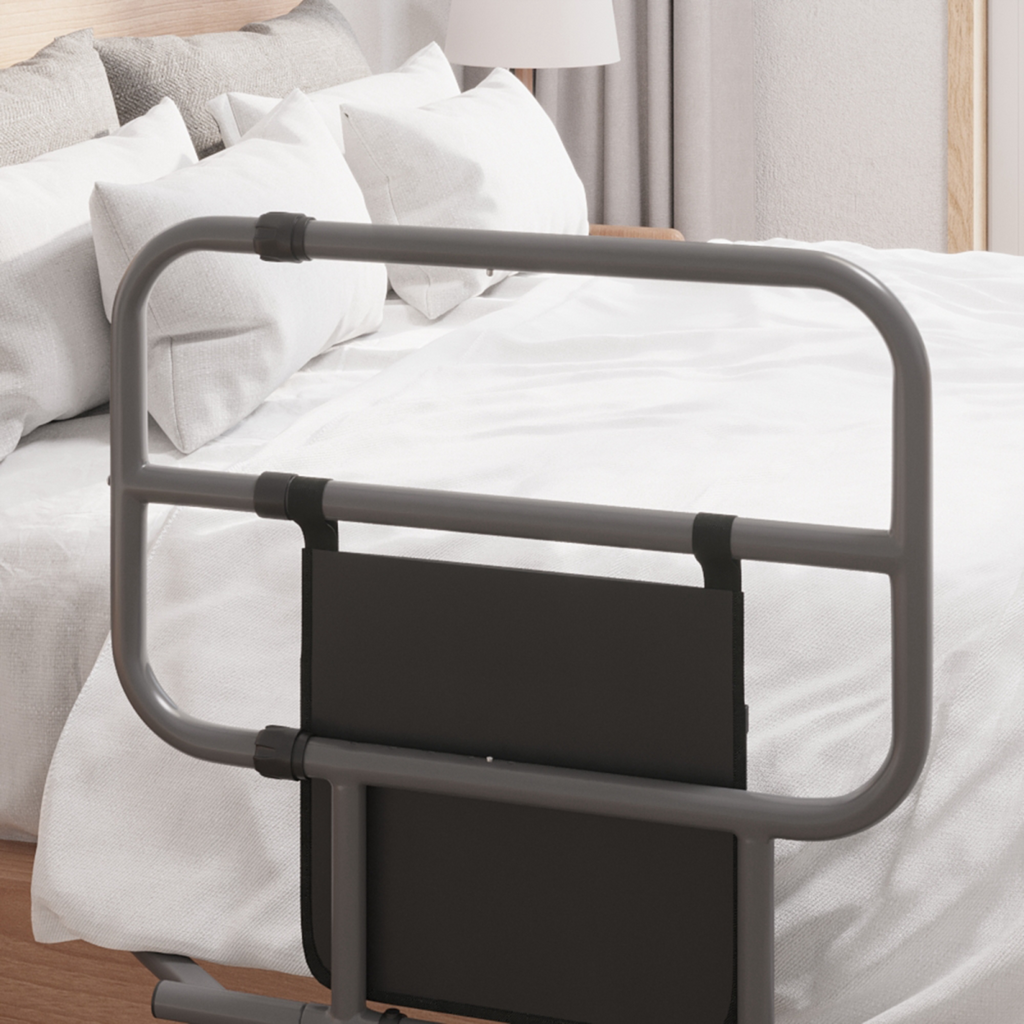 Folding Bed Rail for Elderly / Disabled Adults with Pocket