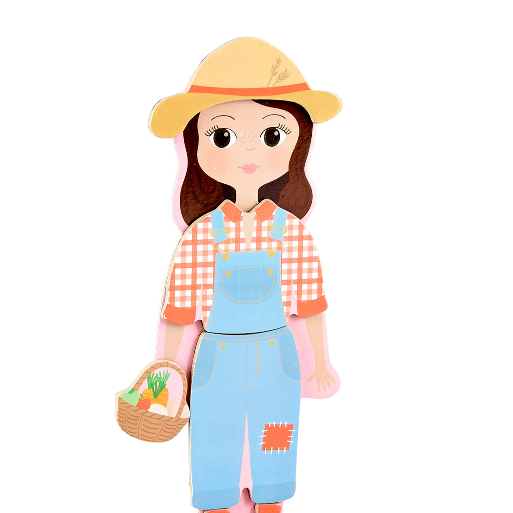 Wooden Magnetic Dress Up Doll - Sofia