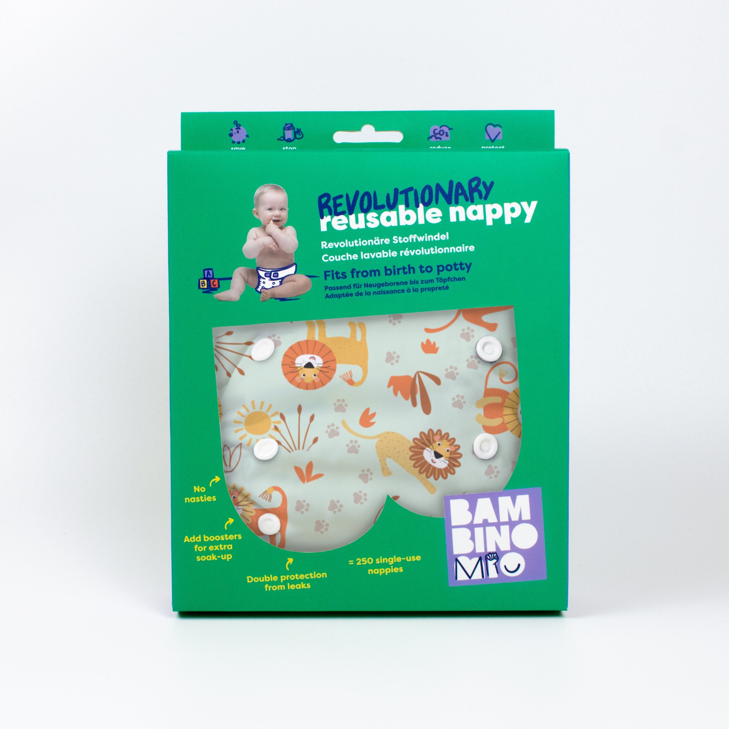 Bambino Mio Revolutionary Reusable Nappy - Cool Cats