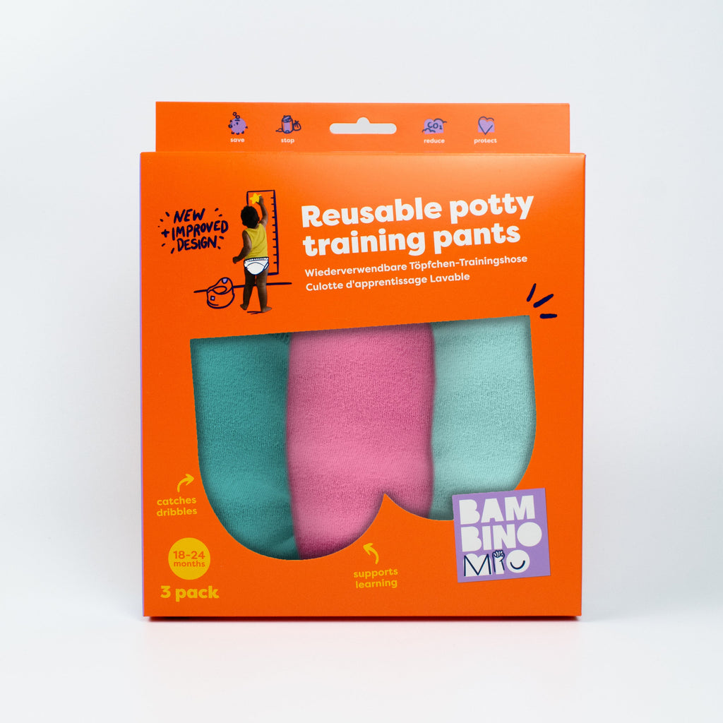 Bambino Mio Reusable Potty Training Pants - 3 Pack - Pink - Elite Design