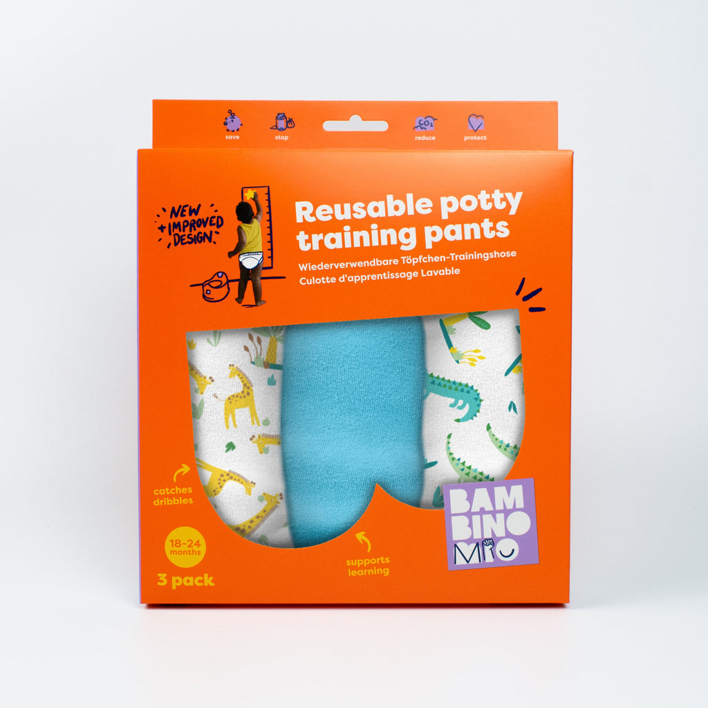 Bambino Mio 3 Pack Reusable Potty Training Pants - Wild Life - Elite Design