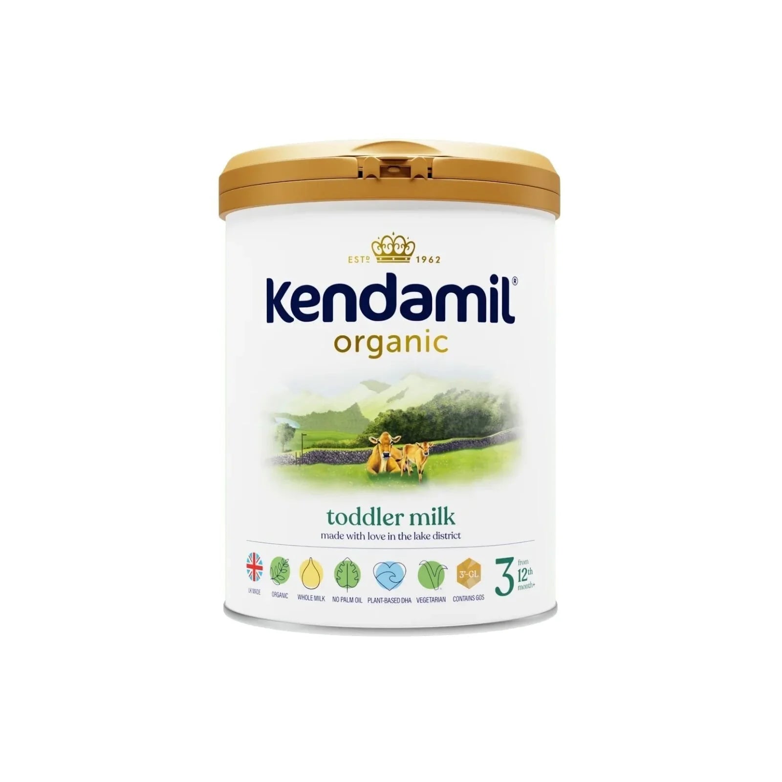 Kendamil Stage 3 Organic Infant Milk Formula - 12-36 months 800g