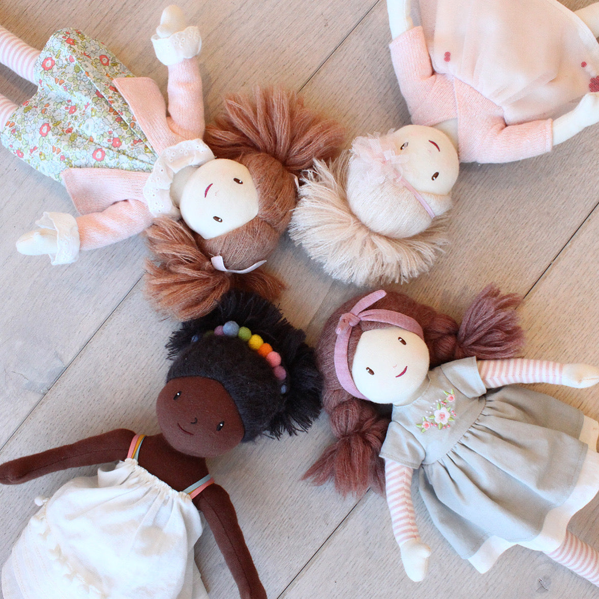 ThreadBear Design Marty Floral Rag Doll