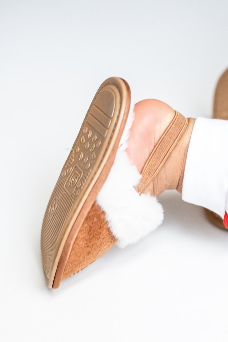 Cozy Crew Club - Fur Slippers for Babies & Toddlers - Beige, Brown or Pink