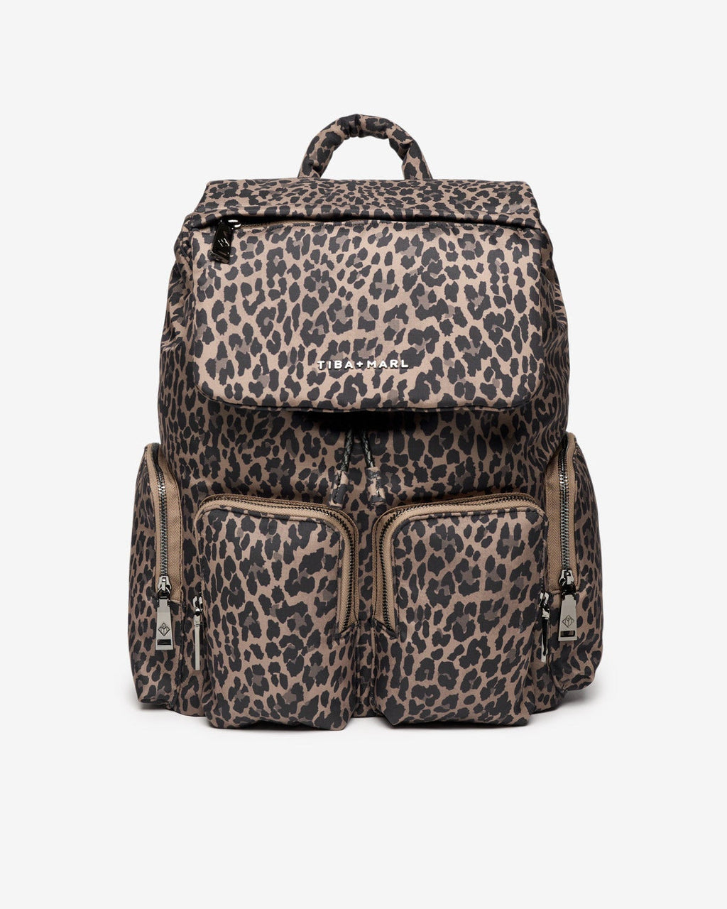 Tiba+Marl Alto Changing Backpack Brown Tonal Leopard