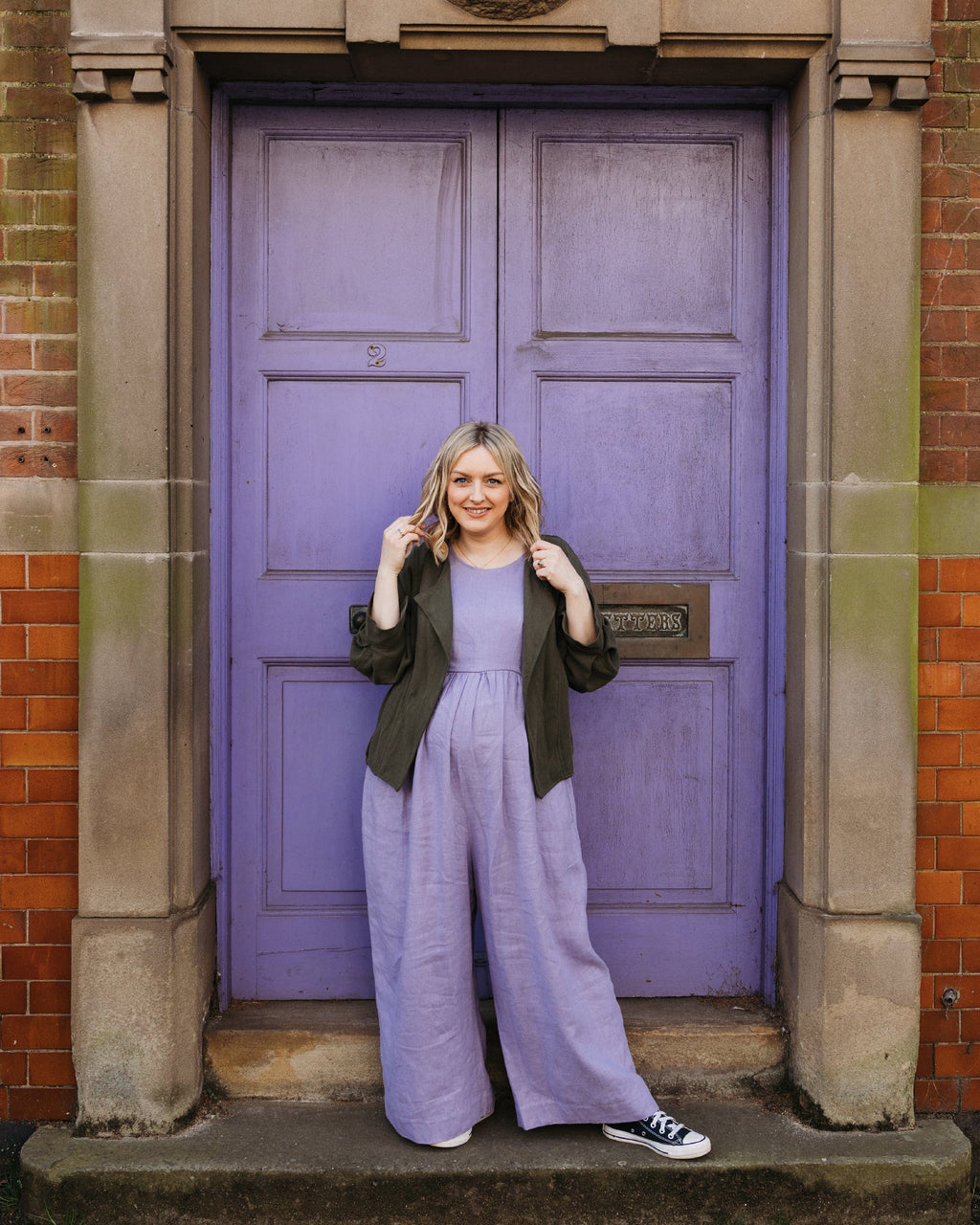 Journy Ada Linen Jumpsuit - Lavender