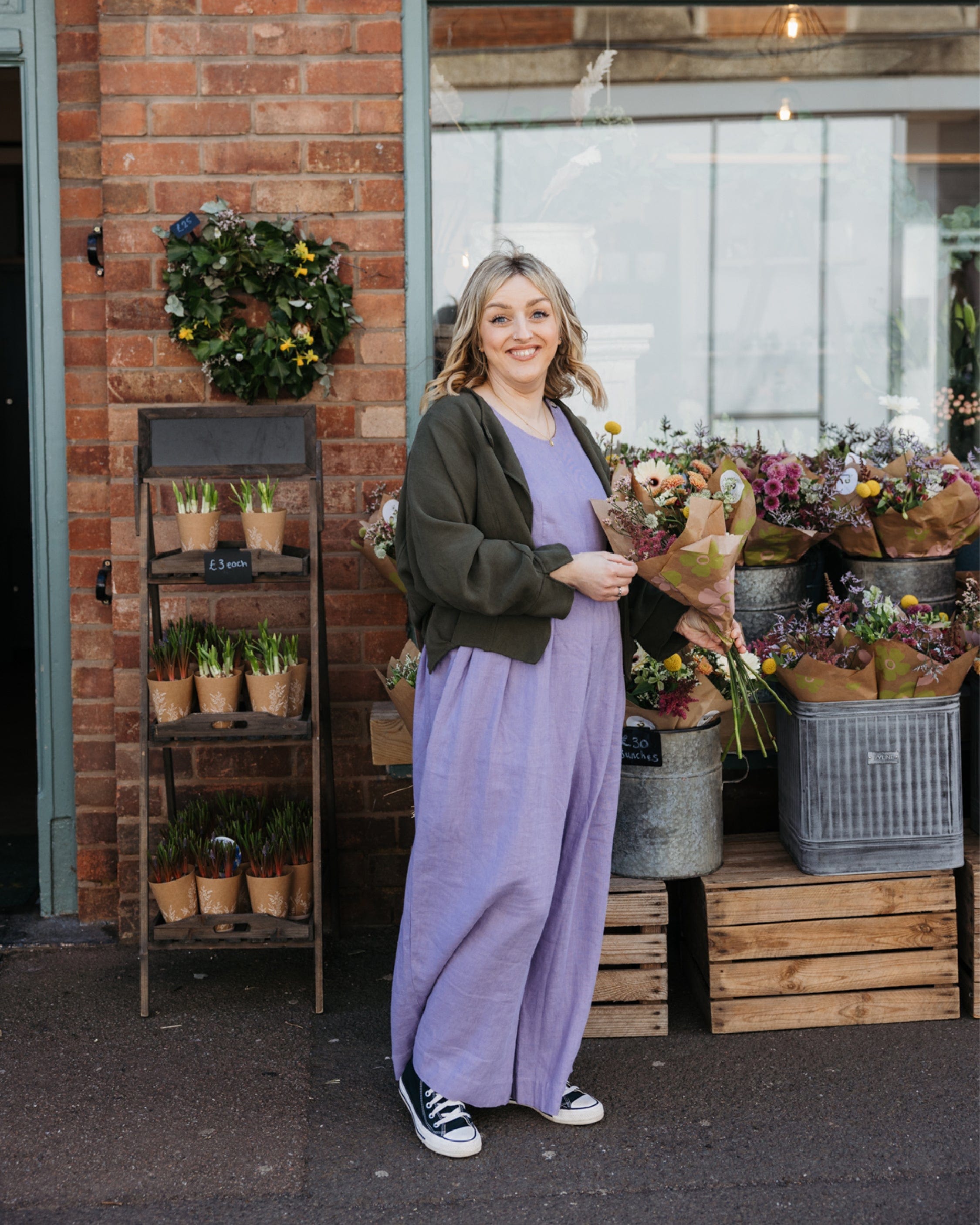 Journy Ada Linen Jumpsuit - Lavender