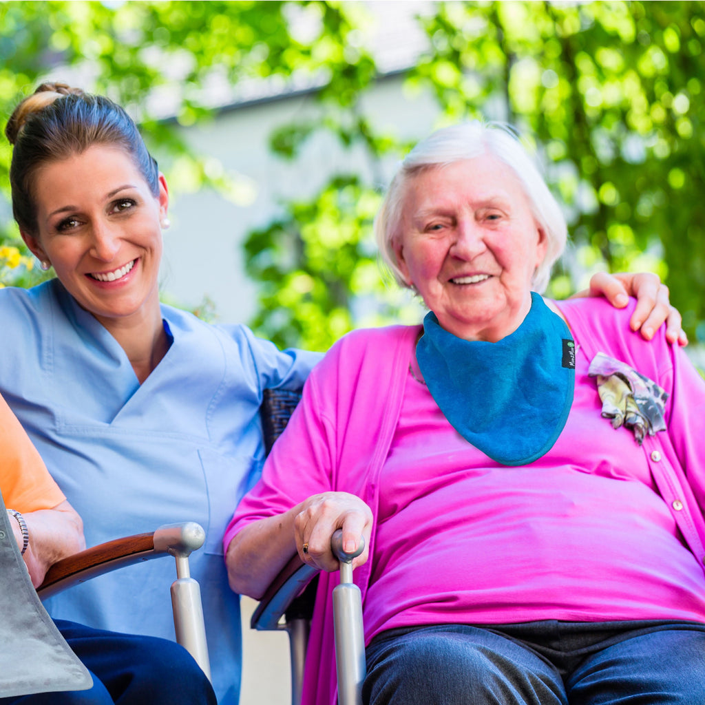 Bavoir pour adultes handicapés Mum 2 Mum PLUS - 15 couleurs