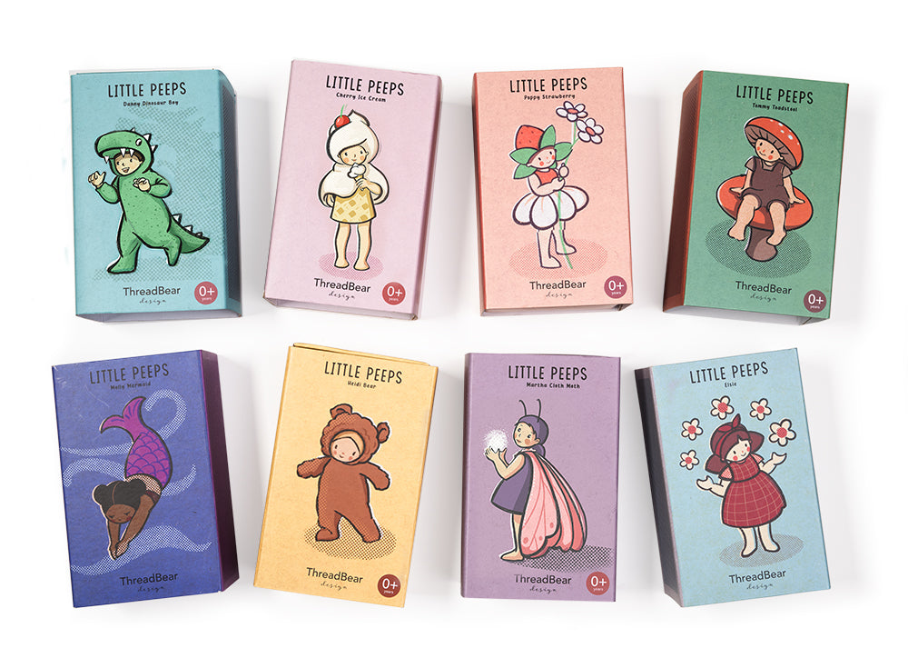 Threadbear Design Little Peeps Danny Dinosaur