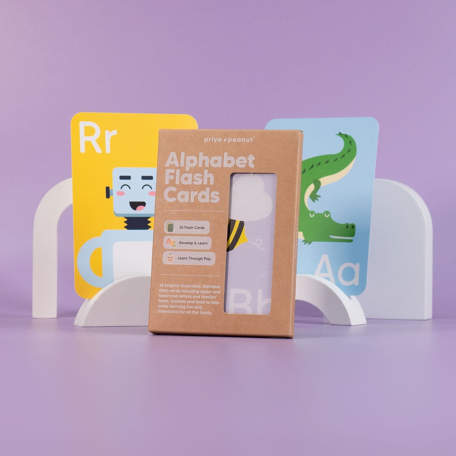 Priya & Peanut Alphabet Flash Cards