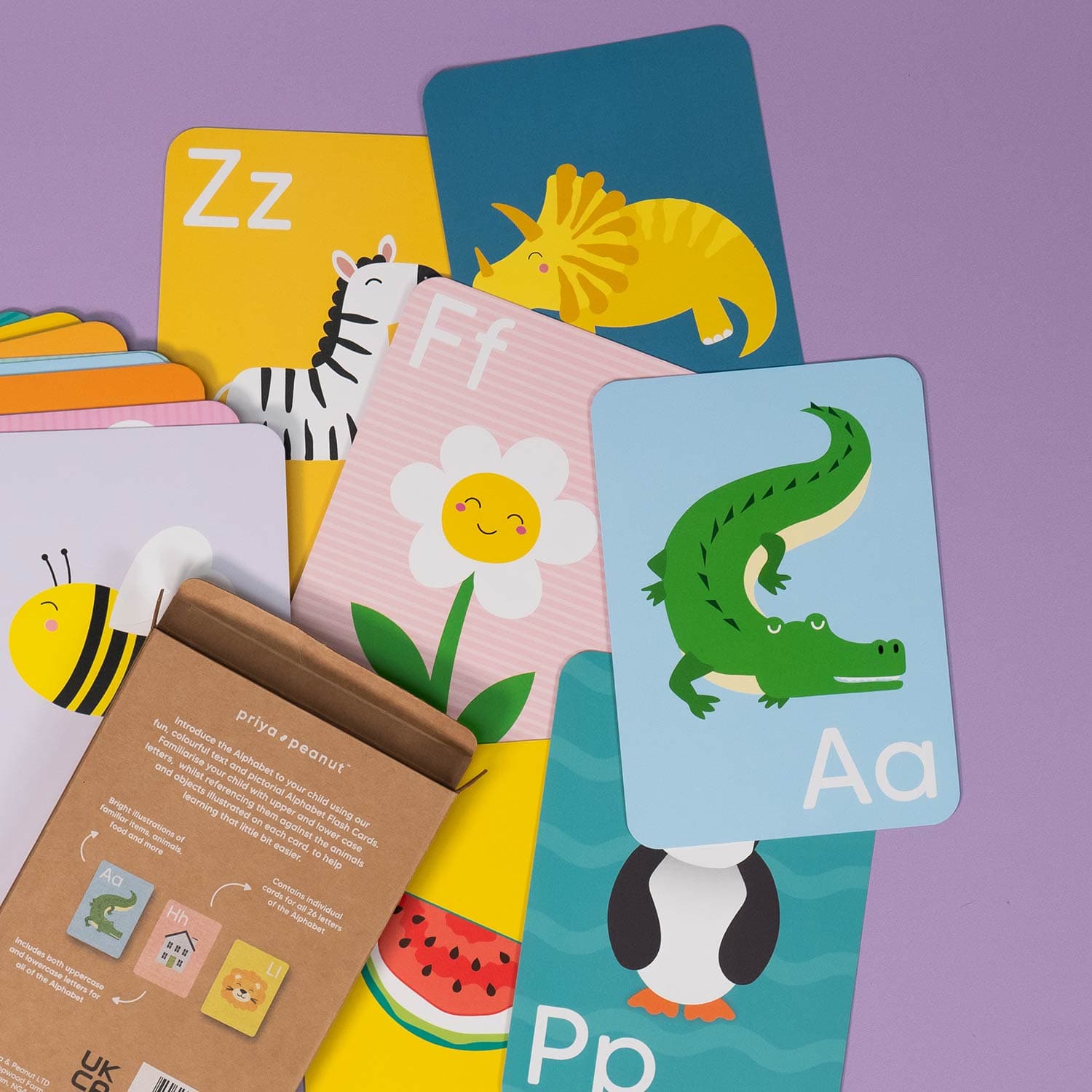 Priya & Peanut Alphabet Flash Cards