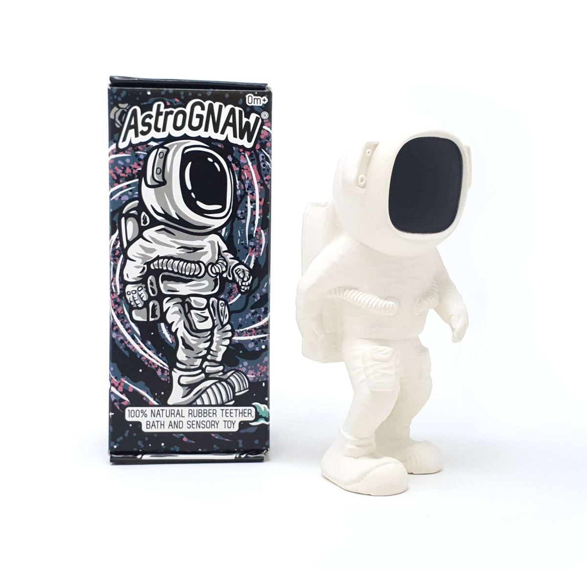 Natural Rubber Space Teether Baby Toy - AstroGNAW® Astronaut