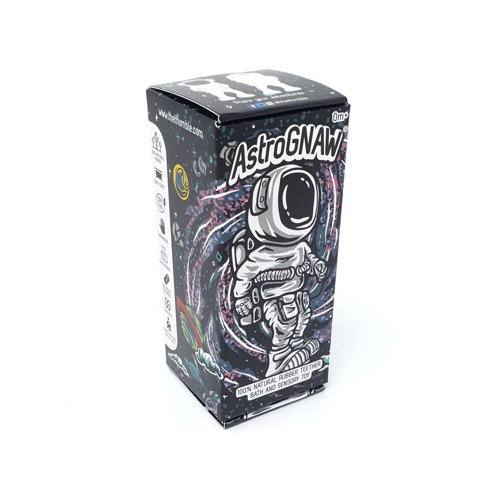 Natural Rubber Space Teether Baby Toy - AstroGNAW® Astronaut