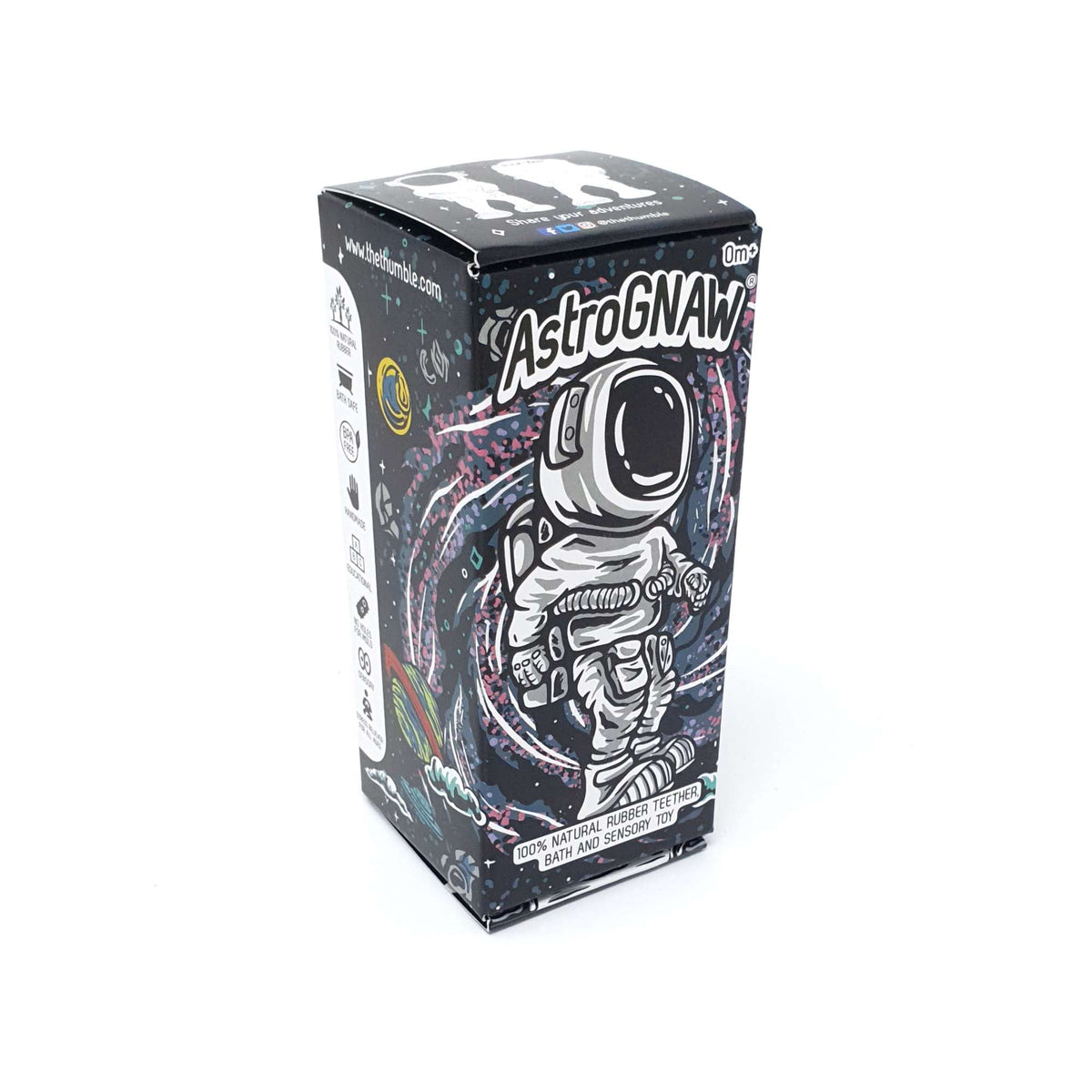Natural Rubber Space Teether Baby Toy - AstroGNAW® Astronaut