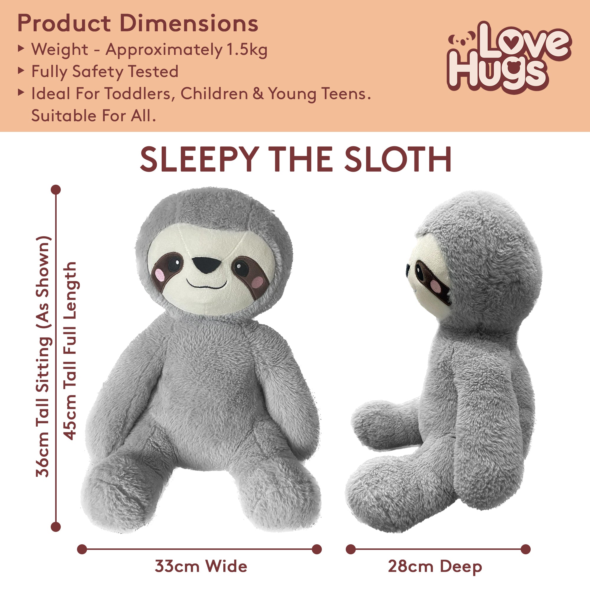 Weighted Sloth For Anxiety - Sloth