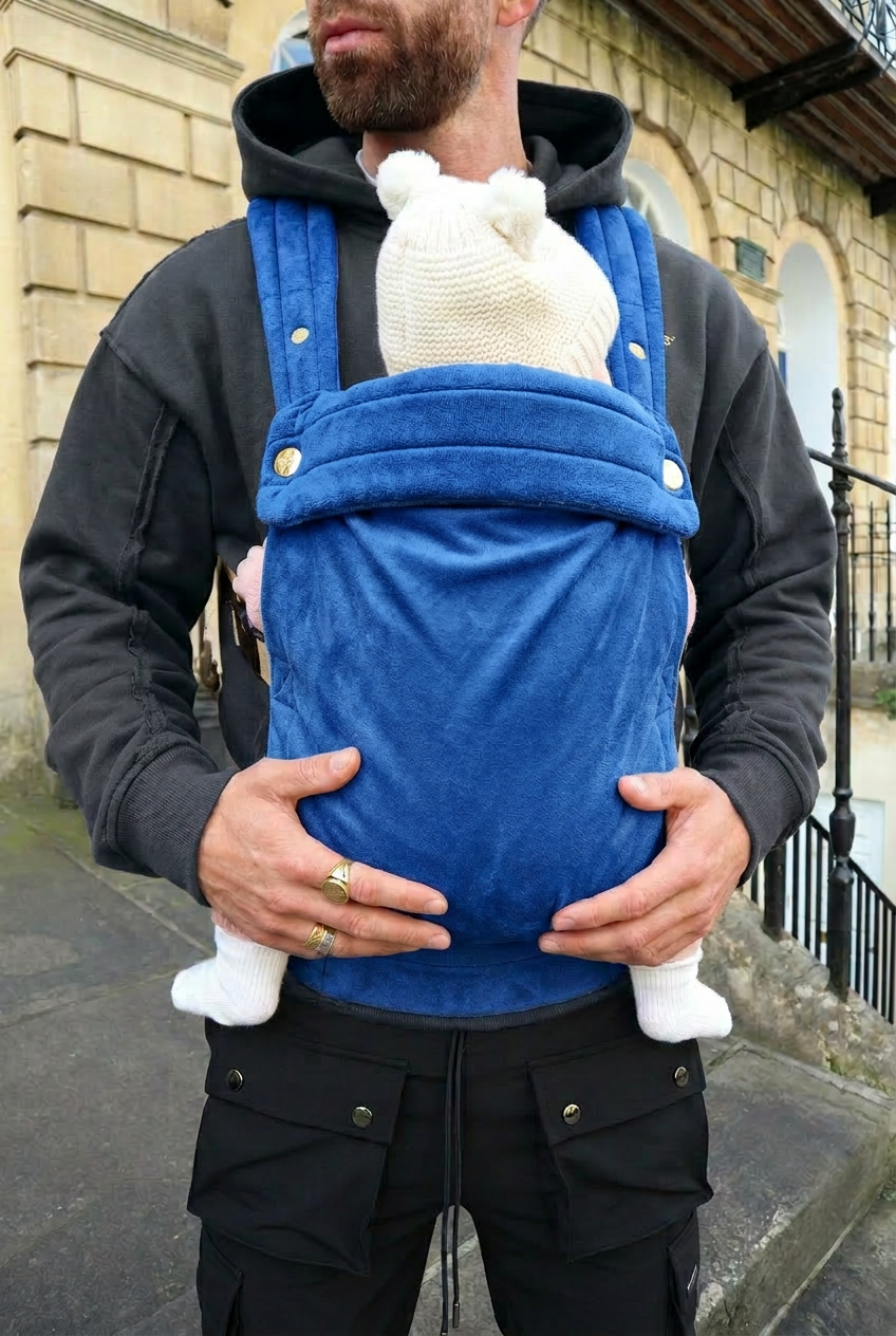 Velvet Baby Carrier - True Blue