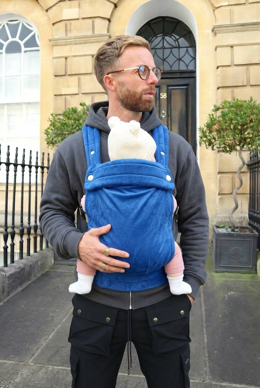 Velvet Baby Carrier - True Blue