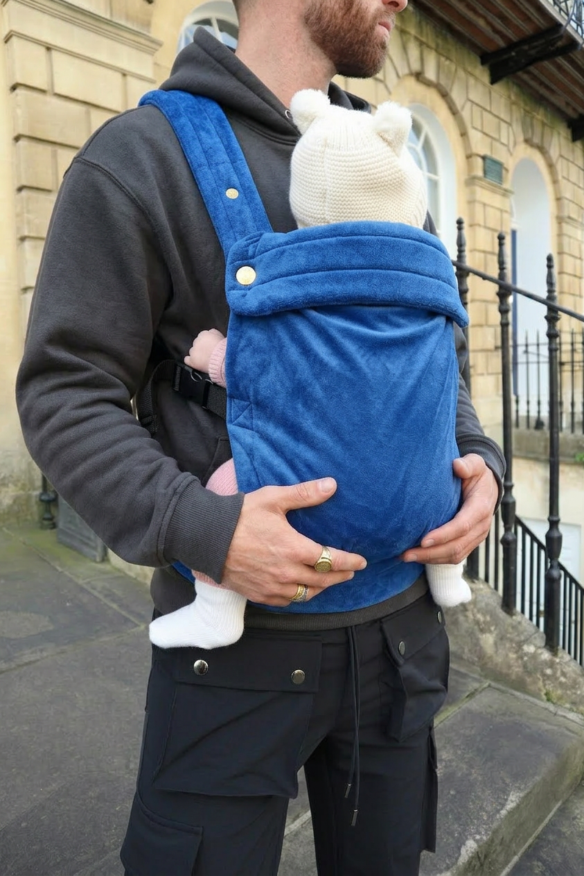 Velvet Baby Carrier - True Blue