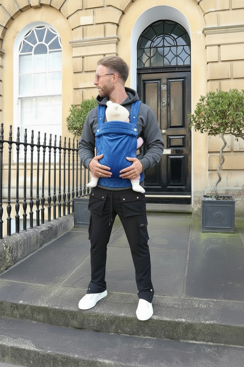 Velvet Baby Carrier - True Blue