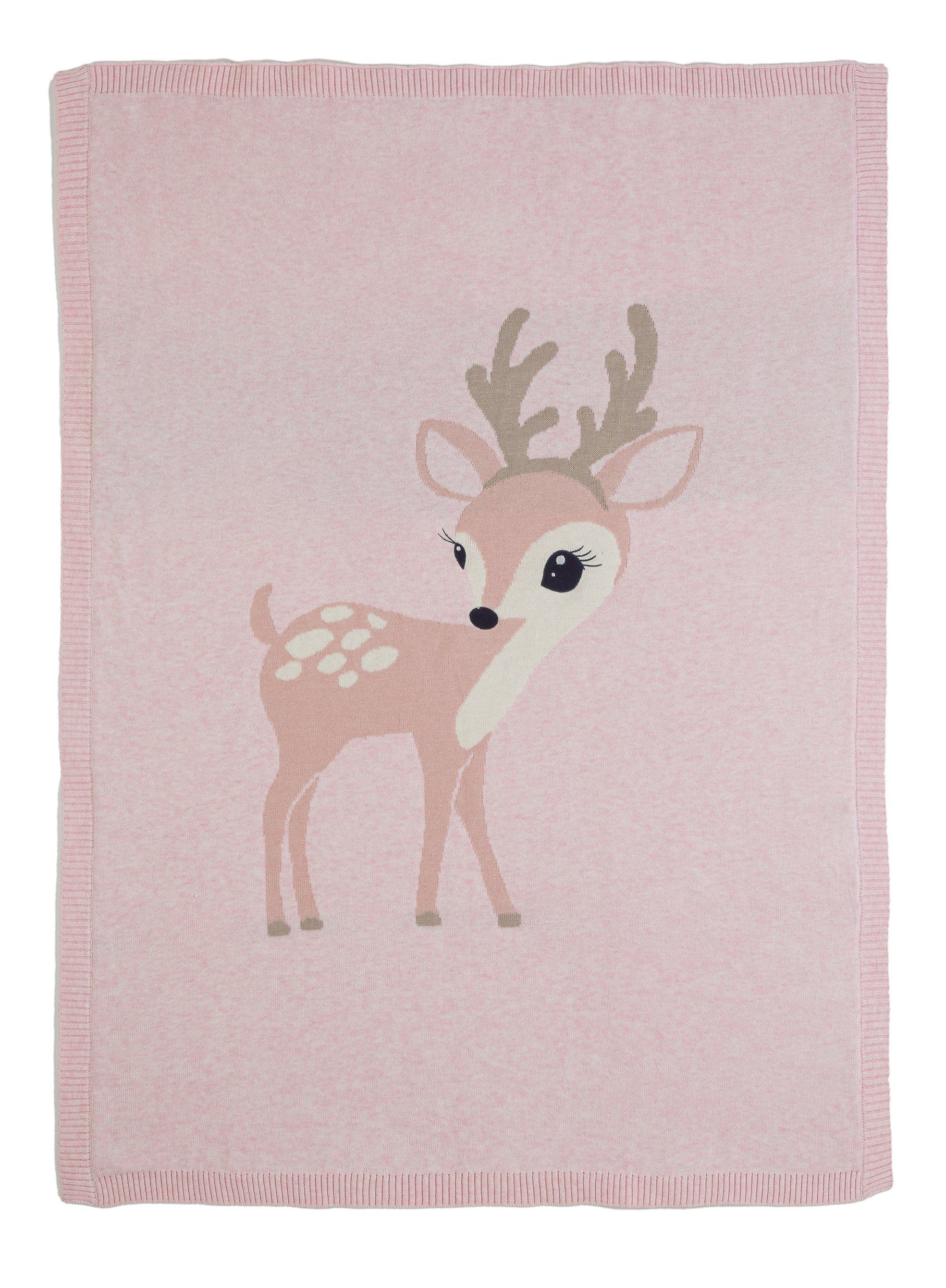 Bizzi Growin Baby Blanket - Felicity Fawn Pink