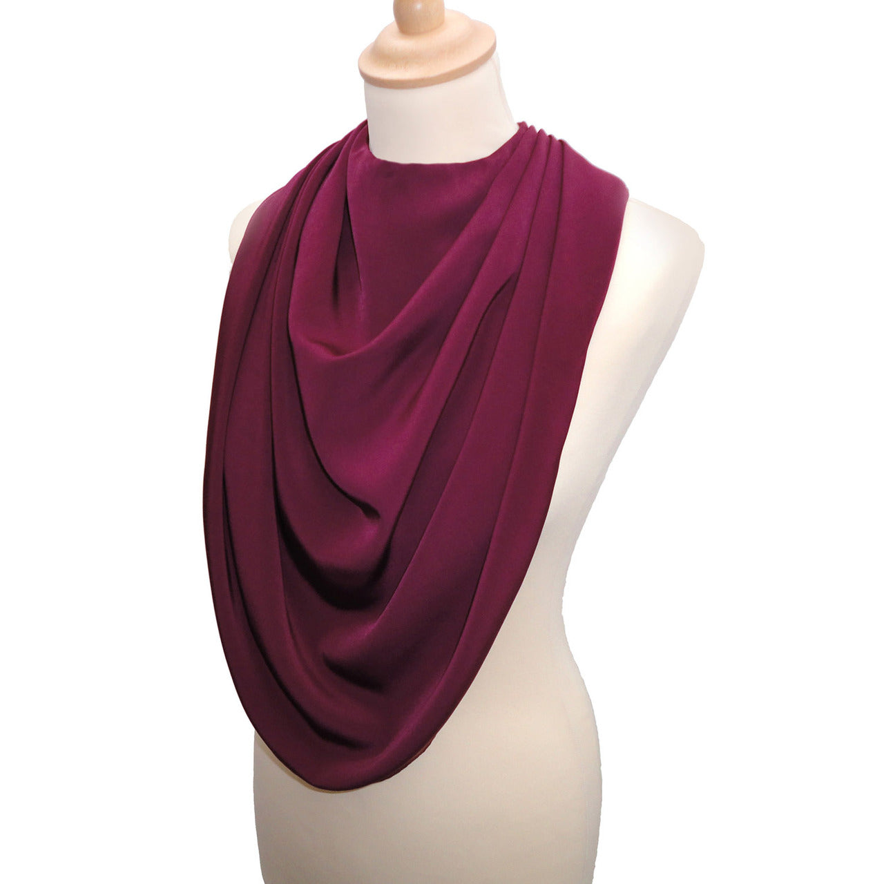 Pashmina Scarf Style Clothing Protector - Burgundy