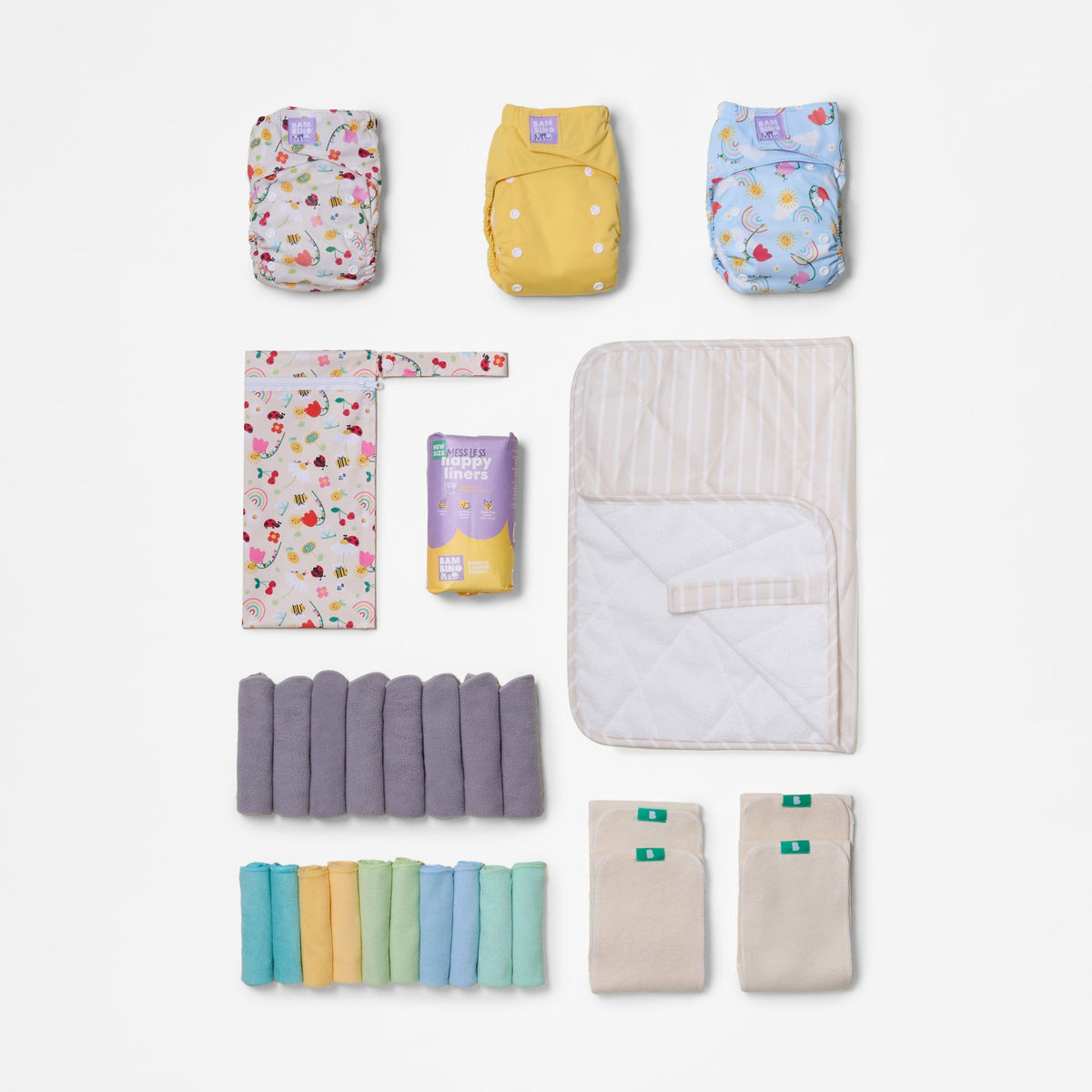 Bambino Mio Days-Out Reusable Nappy Bundle - Garden Party